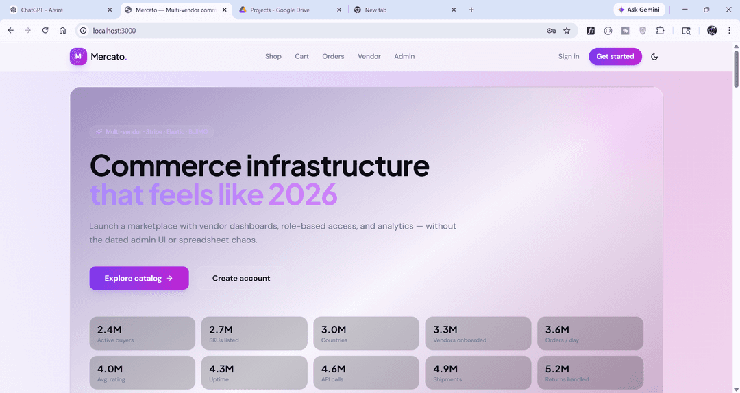 Multi-Vendor E-Commerce SaaS Platform screenshot